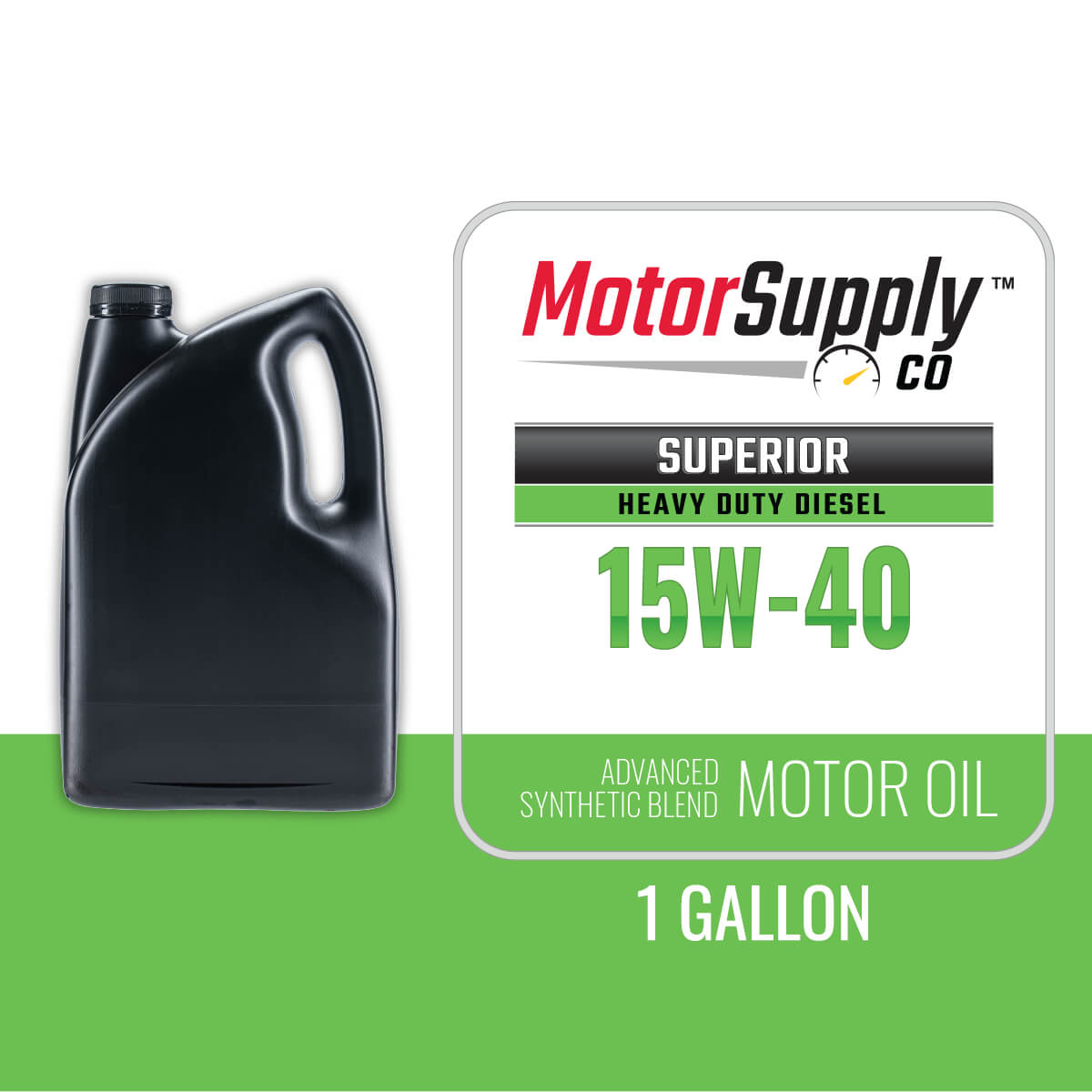 Motor Supply Co Superior Synthetic Blend HD Engine Oil CK4 Diesel 15W40 1G Product Image