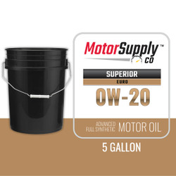 Motor Supply Co Superior Oil Euro 0W-20 5G Pail Image