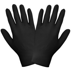 Black Nitrile Gloves - Box of 100 (Large) Image